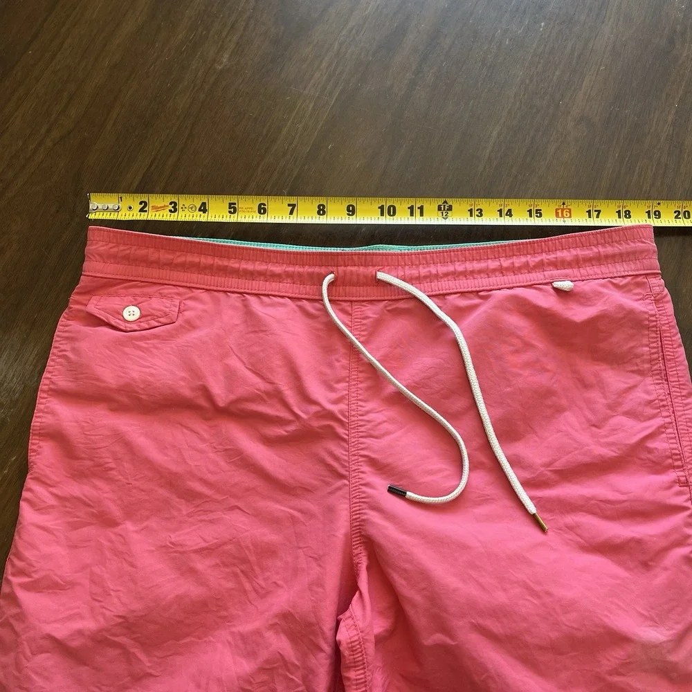 Polo Ralph Lauren Traveler Swim Trunks Mens Medium Pink Classic Mesh Lined 8